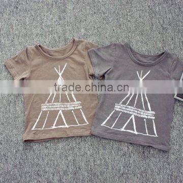 New arrival simple pattern print wholesale T-shirts for children,baby clothing