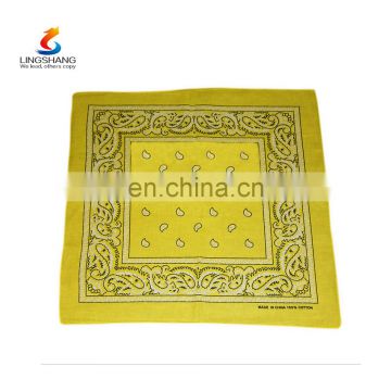 Lingshang Custom Multifunction Promotional Printing Cotton Cheap Bandana