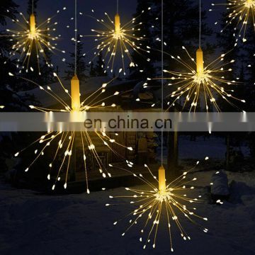 Battery operated Wedding Decoration Christmas Starburst LED Fireworks Tree String Lights