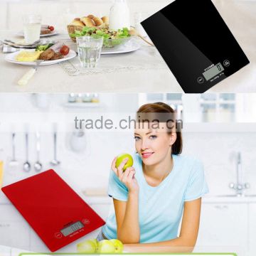 Kitchen Scale Electronic&Digital Type, Precision 5Kg*1G, Pro, Strength Tempered Glass Square