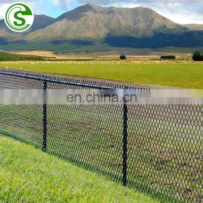 Factory price diamond wire mesh PVC coated chain link fence for garden