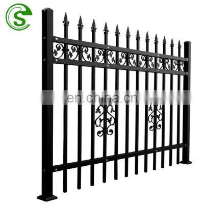 Wholesale factory price 5ft 6ft wrought iron fence for sale