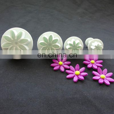 4Pcs/Set Sunflower Plunger Daisy Flower Cookie Cake decorating tools Cupcake Kitchen fondant accessories mold Stand