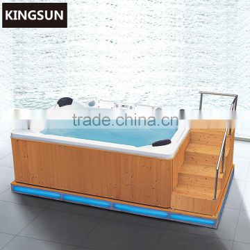 Outdoor Whirlpool Sex Massage Spa Wood Fired Hot Bathtub With Seat
