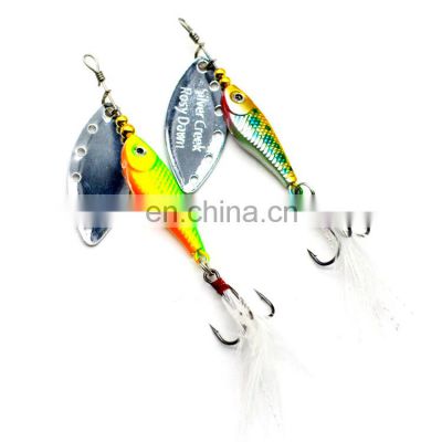 12g 15g Spoon Spinner Bait Lead Jigging Fish Rotation Light Jig Metal Fishing Lure