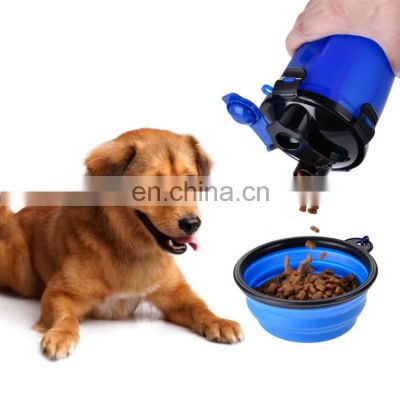 Wholesale 2 in 1 Portable Dog Water Food Feeder Bowl Bottle