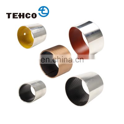 Tehco Hot Sale Steel Backed Bronze Oilless DU Split Gear Pump Self lubricating Bearing Bushing with PTFE