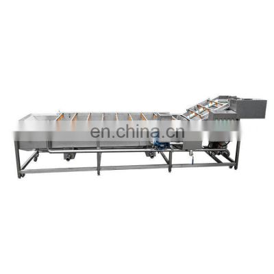 1-3 tons per hour stem and leaf air sorting machine air bubble ozone fruit washing machine auto mini potato tomato cleaning