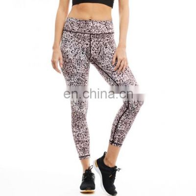 OEM Customized Allover variety Printed Feather Galaxy Super soft Brushed Leggings 3D Print Women Elastic running leggings