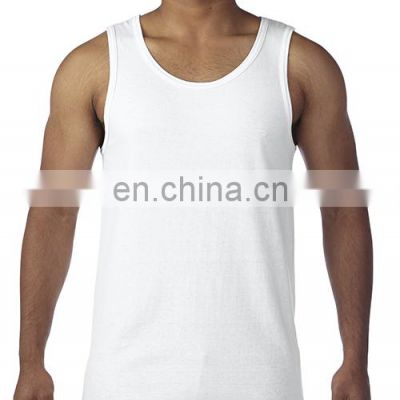 Muscle Fitness Gym Undershirt Men Breathable Singlet Sleeveless Print Vest Workout Bodybuilding Tank top