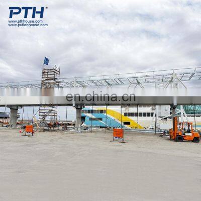 Industrial steel structure building port walkway framework prefab steel structure warehouse