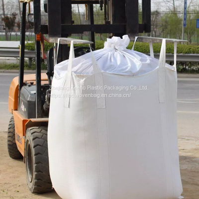 UV stabilization Flat Bottom PP woven big bag recycling 500kg 2 ton jumbo bag