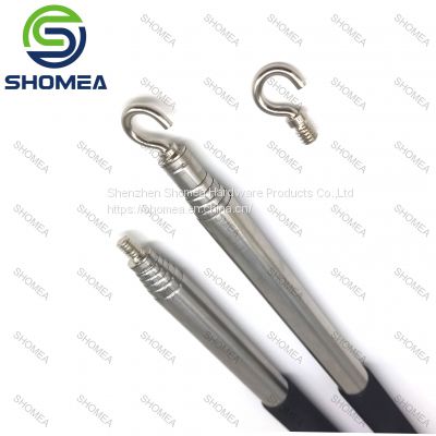 SHOMEA Customized 201/ 304 Stainless Steel Telescopic pole with Hook