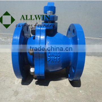 ductile iron flanged ball valve