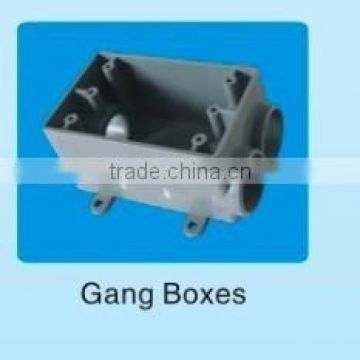 Americal standard plastic upvc electrical gang boxes