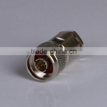 China supply RF connector, male N coaxial cable connectors with 50 ohms for communication