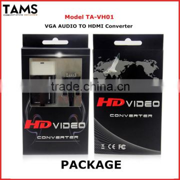 audio 1080P VGA to HDMI HD HDTV Video Converter