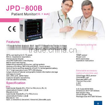 Hot sales 12.1inch Touch screen CE marked Patient Monitor