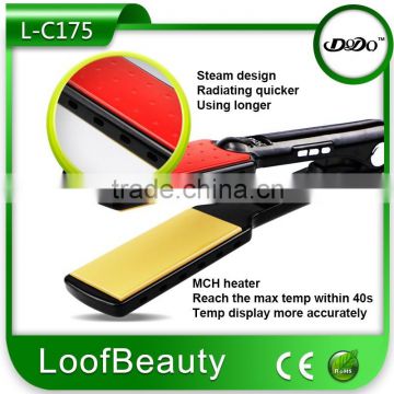 New arrival Promotion personalized ceramic ionic hair straightener flat iron