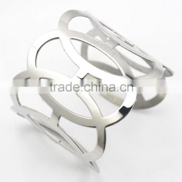 New Cheap Cuff Bangles Wholesale Women Stainless Steel Bracelet