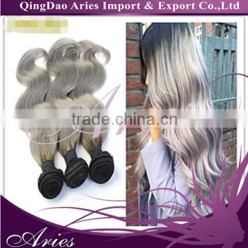 virgin brazilian human hair, White hair extensions grey brazilian hair,Grey human hair weaving
