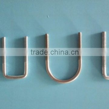 Hot dip galvanized zinc plated U type bolt with nut and washer