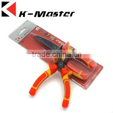 K-Master 1000V 6"/160mm 8"/200mm insulated VDE bent nose electrician plier