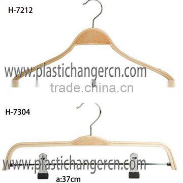 high quality laminated wood coat hanger for store