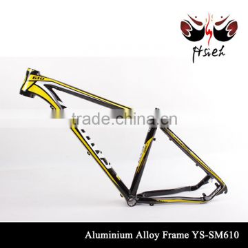 Aluminum alloy mountain bike frame with comfortable riding feeling