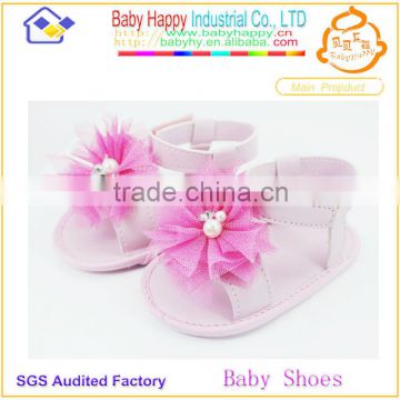 2014 beautiful girl flower baby sandals