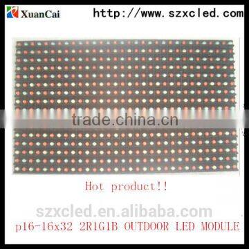 16mm rgb Pixels and Outdoor Usage P 16 Led Module Outdoor p16 LED modules 8*16 2R1G1B