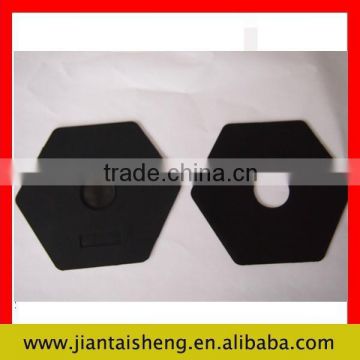 hexagon shaped silicone rubber shim block