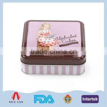 Square Small Metal Tin Boxes for Sale