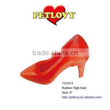6" RUBBER HIGH-HEELED SHOES TOY RUBBER TOY DOG TOY