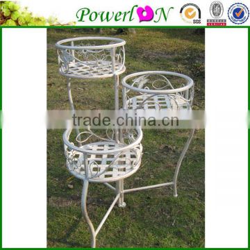 Hot Selling Classical Vintage Antique Wrough Iron 3 Tier Planter Pot For Home Patio Backyard I23M TS05 X00 PL08-5616