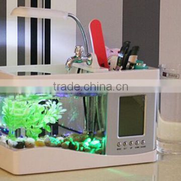 Mini Desktop USB Aquarium / mini fish tank / led Desktop Aquarium