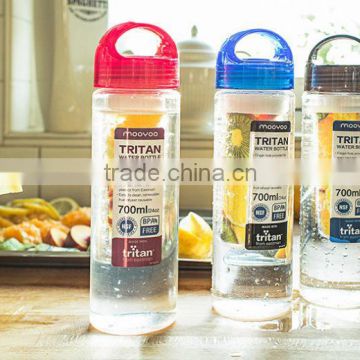 750ml fruit infuser water bottle with handle, recycling plastic bottles from plastic water bottle factory