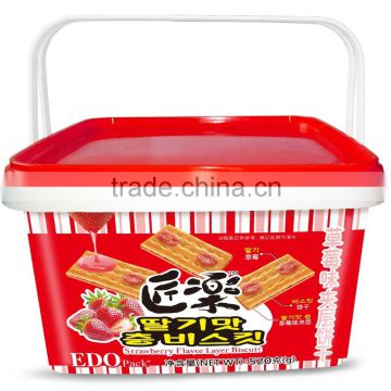 EDO PACK---520g Layer biscuit(strawberry flavour)