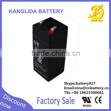 small battery 4v 4.5ah rechargeable ups power gel battery, electric scale battery