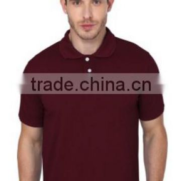 Polo t-shirt for main with collar and button