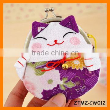 Hot Sales Lovely Printing Hasp Lucky Cat Women Coin Wallet Wholesale ZTMZ-CW012