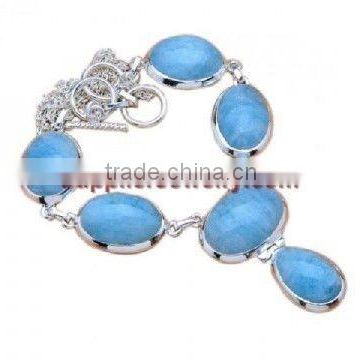 Handmade Natural Aquamarine Jewellery H332 Chocolate Stud Designer Diamond Necklace