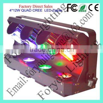 Cheap best selling 4*12w rgbw 4in1 leds scanner stage effect light