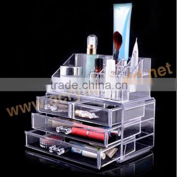 4 drawers acrylic cosmetic display lipstick stand holder