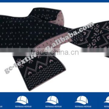 black/pink reversed scarf for girl