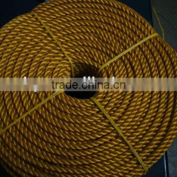 Yellow Twisted Polypropylene Rope