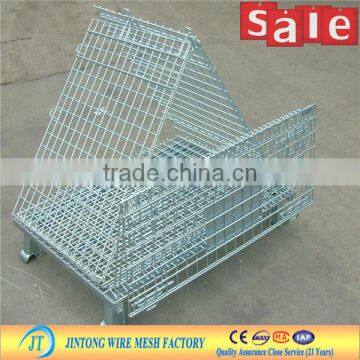 Metal Storage cage/wire mesh container for wearhouse storage (manufacturer)