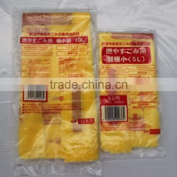 customized Japan Plastic garbage bags--transparent or colors/LDPE HDPE