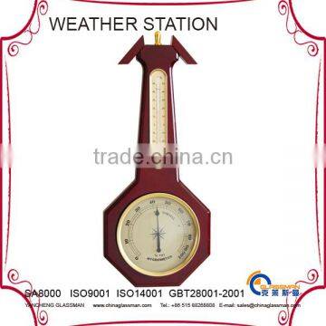 indoor multifunction weather station YG1602 with wood base