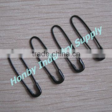 Fashion Hang Tag Black 22mm French Coiless Garment Safety Pin